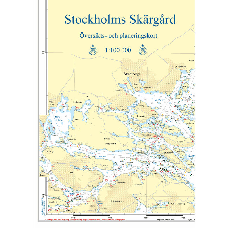 FALSAT ÖVERSIKTSKORT STHLM SKÄRGÅRD