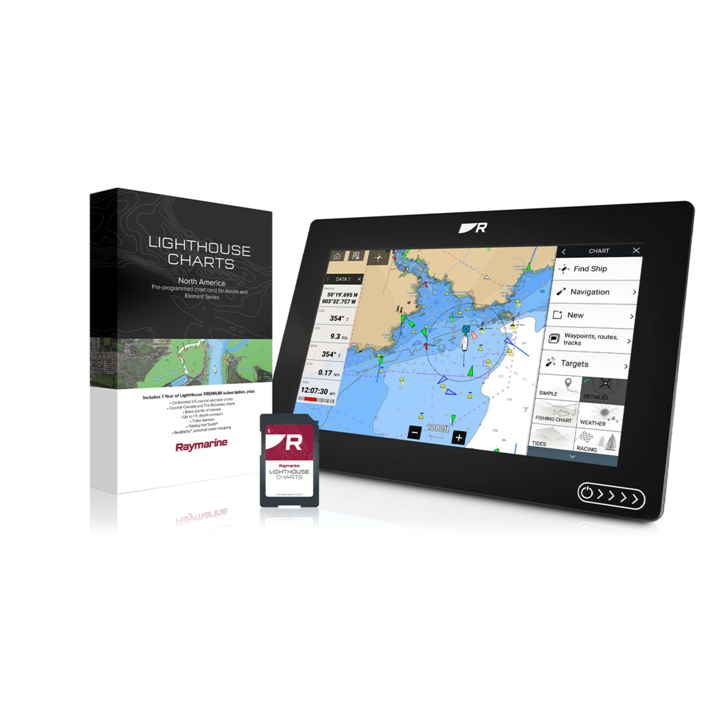 UPPDAT. LIGHTHOUSE CHART N. EUROPA