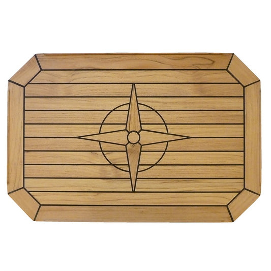 BORDSKIVA TEAK M NÅT 50 X 75 CM