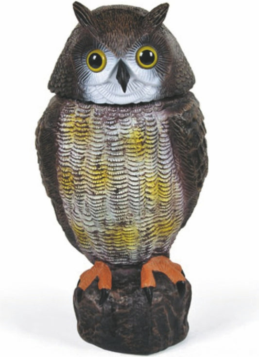 FÅGELSKRÄMMA OWL ROTERANDE HUVUD