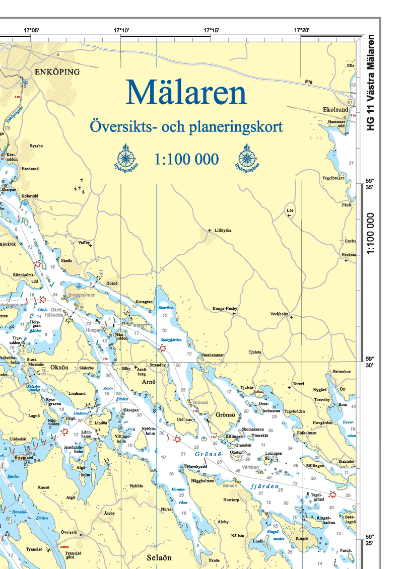 FALSAT ÖVERSIKTSKORT MÄLAREN