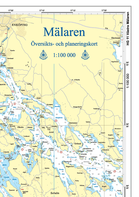 FALSAT ÖVERSIKTSKORT MÄLAREN