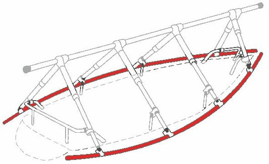 UTLIGGARRÖR 2X9 M