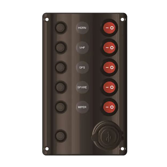 STRÖMBR.PANEL 5+USB STÅENDE